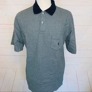 Polo Ralph Lauren Xl Houndstooth Polo Shirt Pocket
